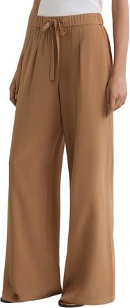 Reiss Maria Matte Silk Wide Leg Trouser