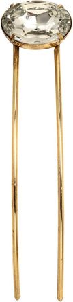Jennifer Behr Gemma crystal hairpin - women - 18kt Gold Plated Brass/Crystal - One Size