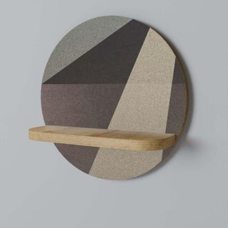 OEM Estante Redondo Geometr&iacute;a Beige