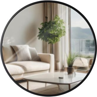 Clp Espejo De Pared Elsie Negro M