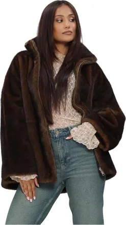 Arma Jassen, Dames, Bruin, XS, Su&egrave;de, Dames Jassen Frankie Faux Mink