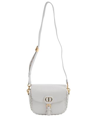 Dior Ecru Calfskin Leather Medium Bobby Whipstitch Shoulder Bag (Authentic Pre-Loved)