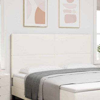 vidaXL Cabecero Led Con Tira De Luces Led Crema 180 Cm Poli&eacute;ster Vidaxl