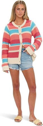 Show me your Mumu Camden Cardigan Womens Sweater Cabana Stripe Knit : MD, Cotton
