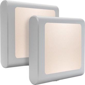 OEM Luz Nocturna Con Sensor De Luz, Luz Nocturna Enchufable, Se Apaga Con La Luz, Luz Blanca C&aacute;lida Regulable, Segura, Juego De 2