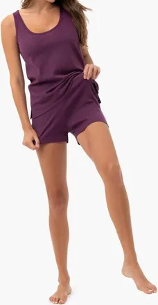 Under The Canopy Organic Lounge Short In Grape
