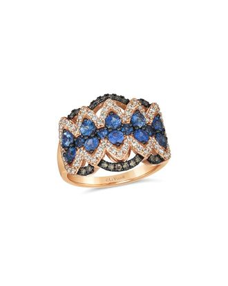 Le Vian 14K Rose Gold 1.81 Ct. Tw. Diamond & Sapphire Cocktail Ring