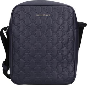 Harmont & Blaine Leren Tas - Heren - Schoudertassen - Blauw - ONE Size - Leer - Tassen