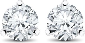 Pompeii3 1 ct TDW Lab Grown Diamond Martni Studs 14k Gold Earrings