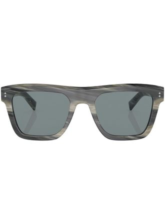 Dolce & Gabbana Eyewear Occhiali da sole squadrati - Grigio