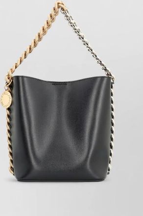 Stella McCartney frayme vegan bucket bag chain strap