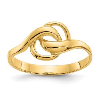Diamond2Deal 14k Yellow Gold Free Form Ring