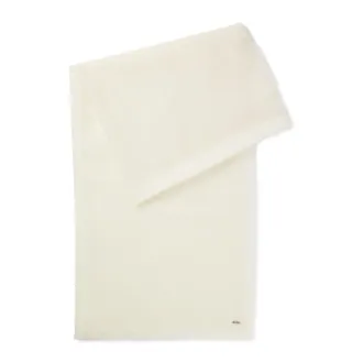 BOSS Lightweight wool scarf with fringed trims