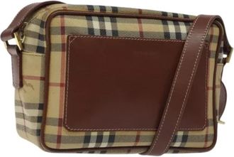 Burberry Tweedehands leren schoudertassen - Dames - Vintage Schoudertas - Beige - ONE Size - Leer - Vintage