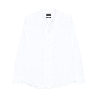 Emporio Armani Casual Shirts, male, White, L, Casual Shirt