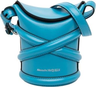 Alexander McQueen Pre-owned Bucket Bags, female, Blue, Size: ONE SIZE Pre-owned Bucket Bag