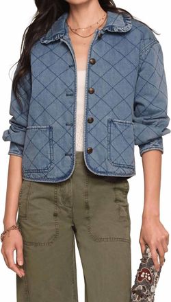 Heartloom Miller Quilted Denim Jacket In Lake