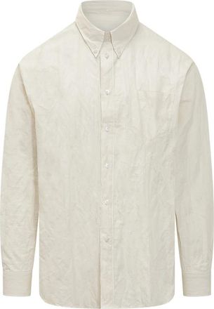 Willy Chavarria Veterano Shirt - Heren - Casual Overhemden - Beige - S - Overhemden