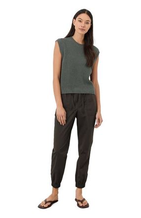 Pact Organic Cotton Shoreline Relaxed Shell in Castor Green Heather at Nordstrom, Size Xx-Large