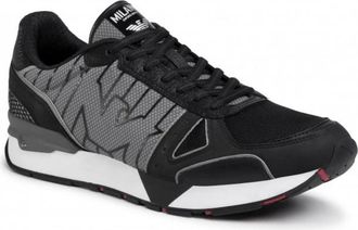 Emporio Armani Schoenen - Heren - Sneakers - Grijs - 41 1/2 EU - Polyester - Schoenen