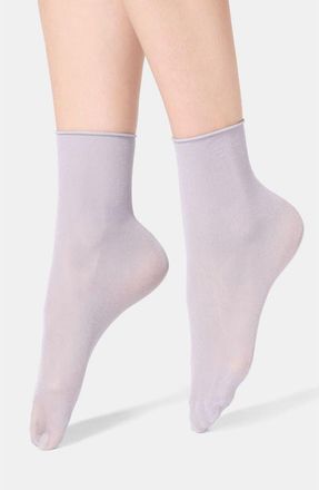 Orobl&ugrave; Assorted 2-Pack Metallic Crew Socks in Lilac at Nordstrom