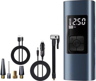 OEM Mini Compresor De Aire Port&aacute;til, Inflador De Neum&aacute;ticos Para Coche, Bomba El&eacute;ctrica De 150 Psi, Bomba De Bicicleta Port&aacute;til Inal&aacute;mbrica Con Pantalla L