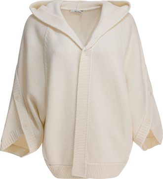 Max Mara Wool And Cashmere Cardigan Knitwear Bianco-Donna