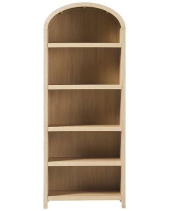 Walker Edison Modern 5-Shelf Open Arched Bookshelf