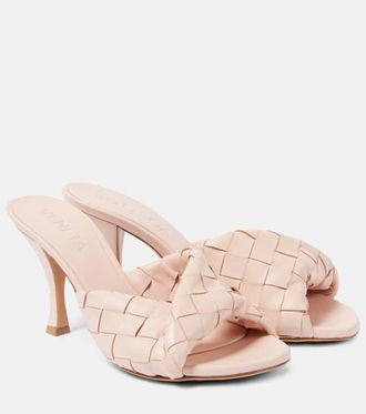 Bottega Veneta Mules Blink 80 in pelle Intrecciato