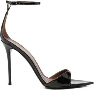 Giuseppe Zanotti Lakleren Sandalen met Enkelbandje en Stilettohak - Dames - Sandalen met hakken - Zwart - 39 EU - Leer - Schoenen