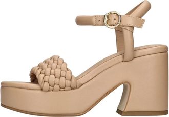 Ash Oak Sandal - Dames - Sandalen met hakken - Roze - 40 EU - Leer - Schoenen