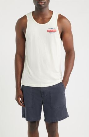 Brixton Pinnacle Graphic Tank Top in Off White at Nordstrom, Size Xx-Large
