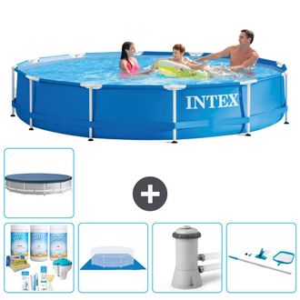 Intex Piscina Con Estructura Redonda - 366x76 Cm - 7-piezas S20431