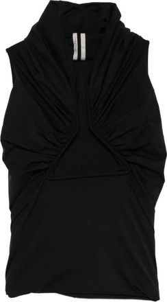 Rick Owens Prong Top - Dames - Tops zonder mouwen - Zwart - M - Nylon - Tops