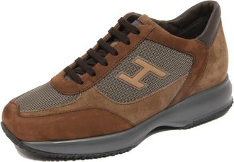 Hogan Interactive H Flock - Heren - Sneakers - Bruin - 44 EU - Su&egrave;de - Schoenen