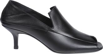 Iro Doll Black Leather Kitten Heel Pumps