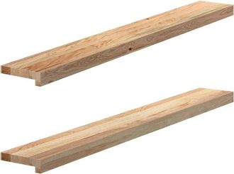 vidaXL Vidaxl - Window Sills 2 pcs Untreated 120x15x2 cm Solid Wood Oak