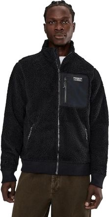 L.L.Bean L. L.Bean Sherpa Jacket Mens Black Fleece Long Sleeve Full Zip GBO3965