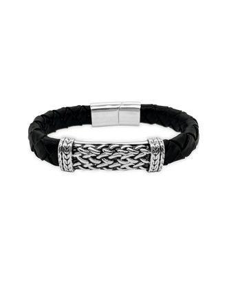 Meira T Stainless Steel Braided Bangle Bracelet