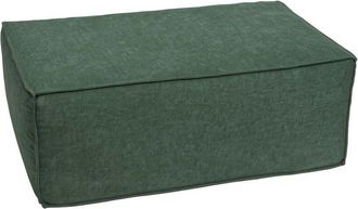 Hhg [nunca Usado] Otomana/accesorio Para Sof&aacute; Hhg-399, Taburete Reposapi&eacute;s Recamier Chaise Longue, Tela/tejido 300 G/m&sup2; 38 X 97 X 70 Cm, Verde