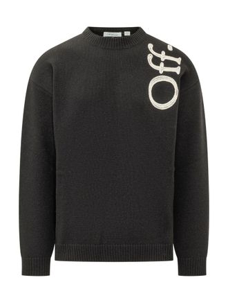 Off-white Black Crew Neck Sweater