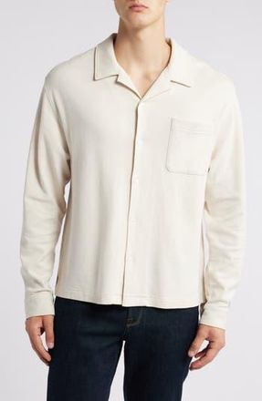 Frame Denim Long Sleeve Duo Fold Relaxed Shirt in White Sand at Nordstrom Rack, Size Xx-Large