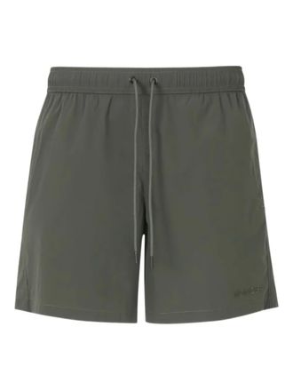 Moncler Zwembroek met geborduurd logo - Groen