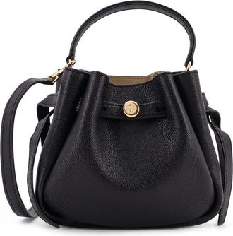 Tory Burch Mini Romy Bucket Bag - Dames - Schoudertassen - Zwart - ONE Size - Leer - Tassen