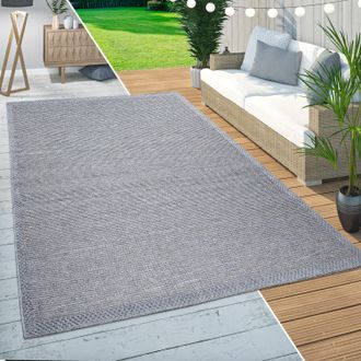 Paco Home Paco Home - Alfombra Exterior Interior Balc&oacute;n Terraza Cocina Moderno Dise&ntilde;o Ribetes Beige &Oslash; 200 Cm Redon