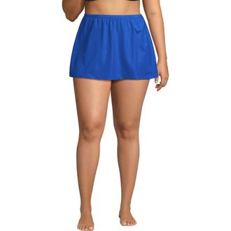 Lands End Slender Separates Tummy Control Swim Skirt Swim Bottoms in Bright Cobalt Blue at Nordstrom, Size 18W