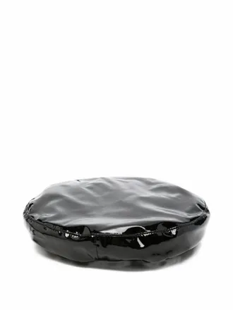 Emporio Armani Glossy Finish Beanie - Black
