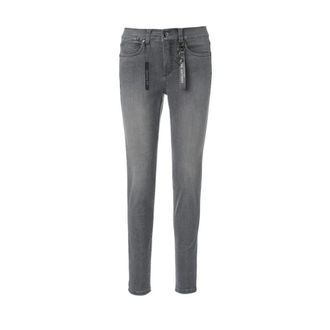 Anna Montana Dames, Jeans, Grijs, Maat: 2XL