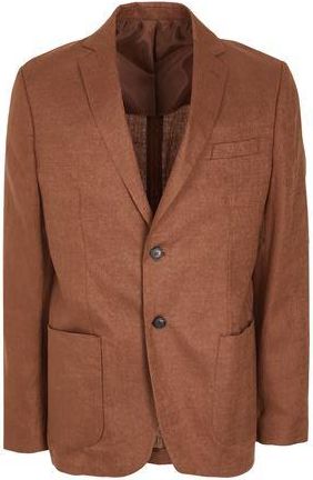 8 by YOOX LINEN SINGLE BREAST BLAZER