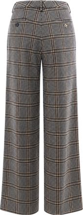 Fabiana Filippi Check Jacquard Wide-Leg Trousers - Multicolor